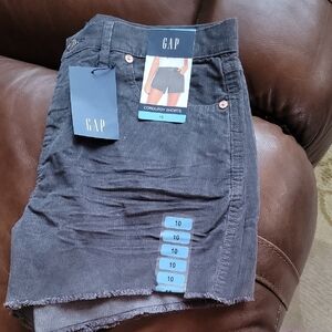 GAP Women's Dark Gray Corduroy Shorts